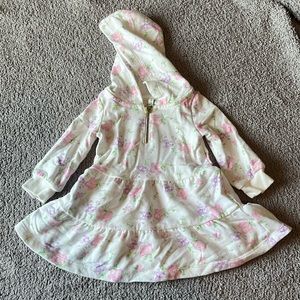 Janie and Jack floral hooded baby dress